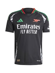 adidas Black Saka - 7 Arsenal Away Authentic 2024-25 Football Shirts With Saka 7 Printing - Image 2 of 3