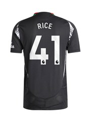 adidas Black Arsenal Away Authentic 2024-25 Shirt With Rice 41 Printing - Image 3 of 3