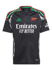 adidas Black Kids Arsenal Away 2024-25 Shirt With Rice 41 Printing - Image 2 of 3