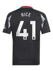 adidas Black Kids Arsenal Away 2024-25 Shirt With Rice 41 Printing - Image 3 of 3