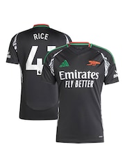 adidas Black Arsenal Away 2024-25 Shirt With Rice 41 Printing - Image 1 of 3