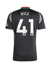 adidas Black Arsenal Away 2024-25 Shirt With Rice 41 Printing - Image 3 of 3