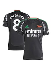 adidas Black Odegaard - 8 Arsenal Away 2024-25 Shirt With Odegaard 8 Printing - Image 1 of 3