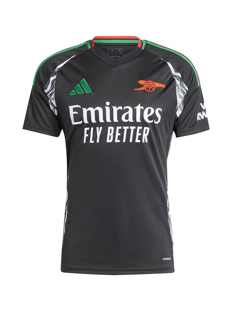 adidas Black Odegaard - 8 Arsenal Away 2024-25 Shirt With Odegaard 8 Printing - Image 2 of 3