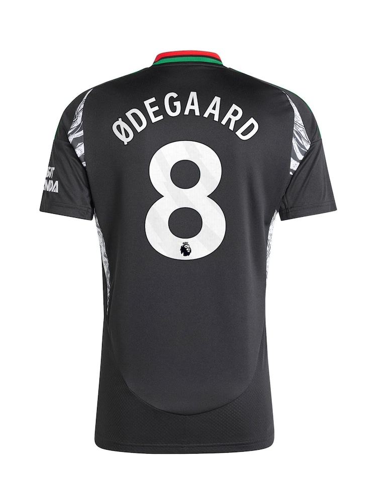 adidas Black Odegaard - 8 Arsenal Away 2024-25 Shirt With Odegaard 8 Printing - Image 3 of 3