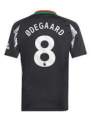 adidas Black Odegaard - 8 Kids Arsenal Away 2024-25 Shirt With Saka 7 Printing - Image 3 of 3