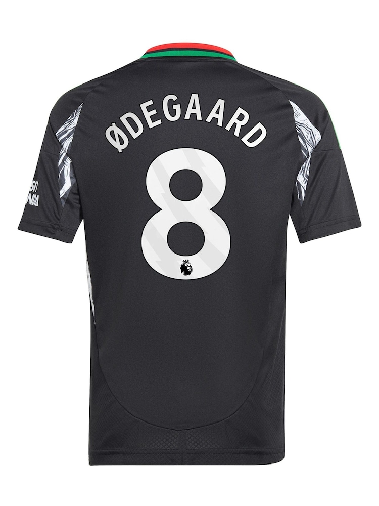 adidas Black Odegaard - 8 Kids Arsenal Away 2024-25 Shirt With Saka 7 Printing - Image 3 of 3 adidas Black Odegaard - 8 Kids Arsenal Away 2024-25 Shirt With Saka 7 Printing - Image 3 of 3