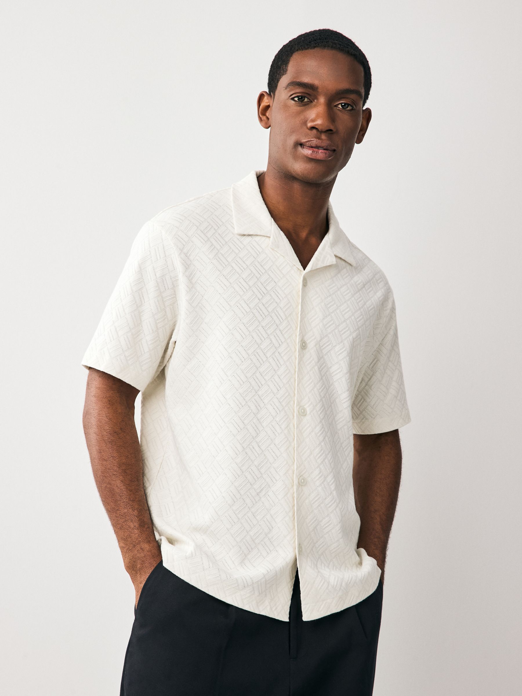 Buy Blue / Ecru / Grey Short Sleeve Jersey Polo Shirts 3