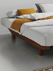 Get Laid Beds Brown Floating Platform Solid Wood Space Saver Bed - Image 2 of 2