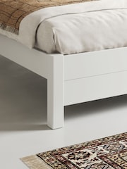 Get Laid Beds White Oxford Solid Wood Square Leg Bed - Image 2 of 3