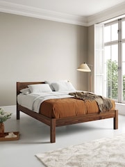 Get Laid Beds Brown Knight Solid Wood Space Saver Square Leg Bed - Image 1 of 3