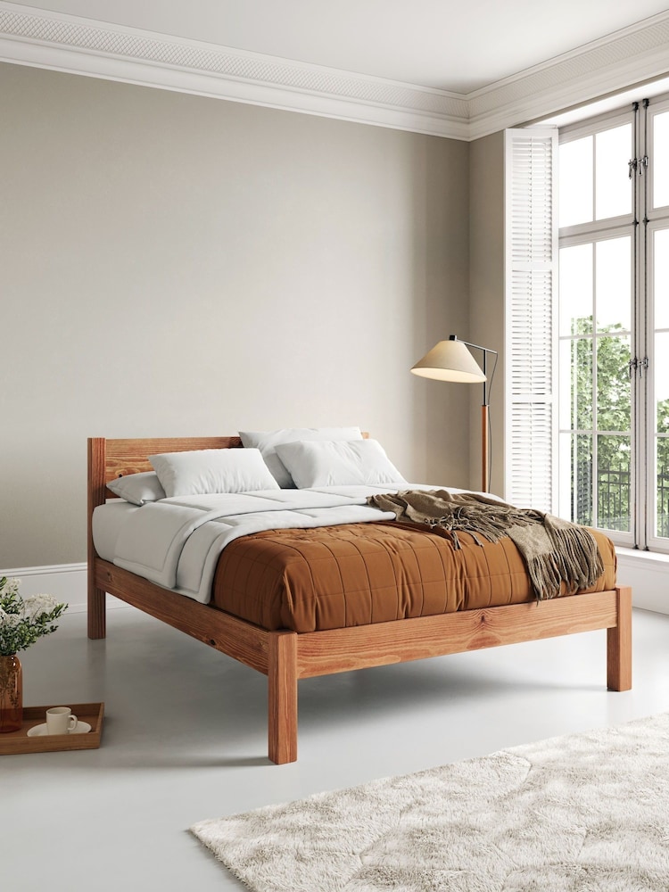 Get Laid Beds Cinnamon Knight Solid Wood Space Saver Square Leg Bed - Image 1 of 3