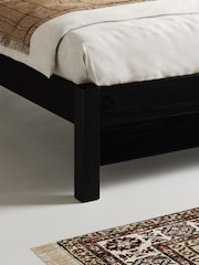 Get Laid Beds Black Oxford Solid Wood Square Leg Bed - Image 2 of 3