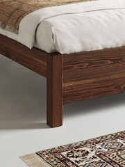 Get Laid Beds Brown Oxford Solid Wood Square Leg Bed - Image 2 of 3