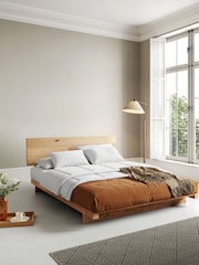 Get Laid Beds Natural Low Fuji Solid Wood Attic Bed - Image 1 of 4