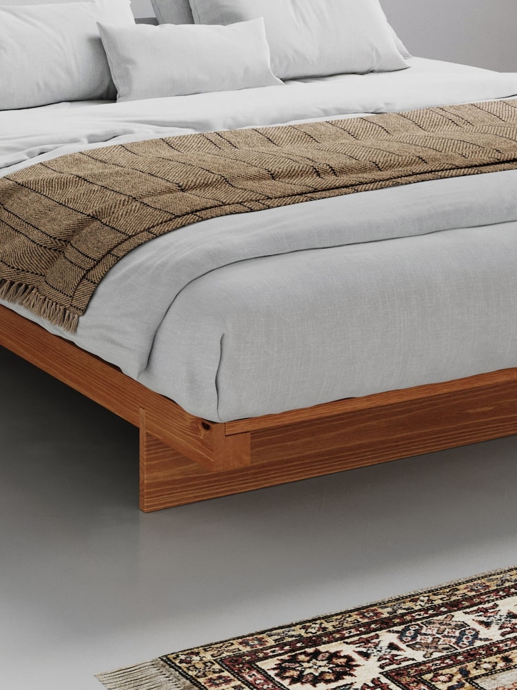 Get Laid Beds Cinnamon Low Fuji Solid Wood Attic No Headboard Bed - Image 2 of 2