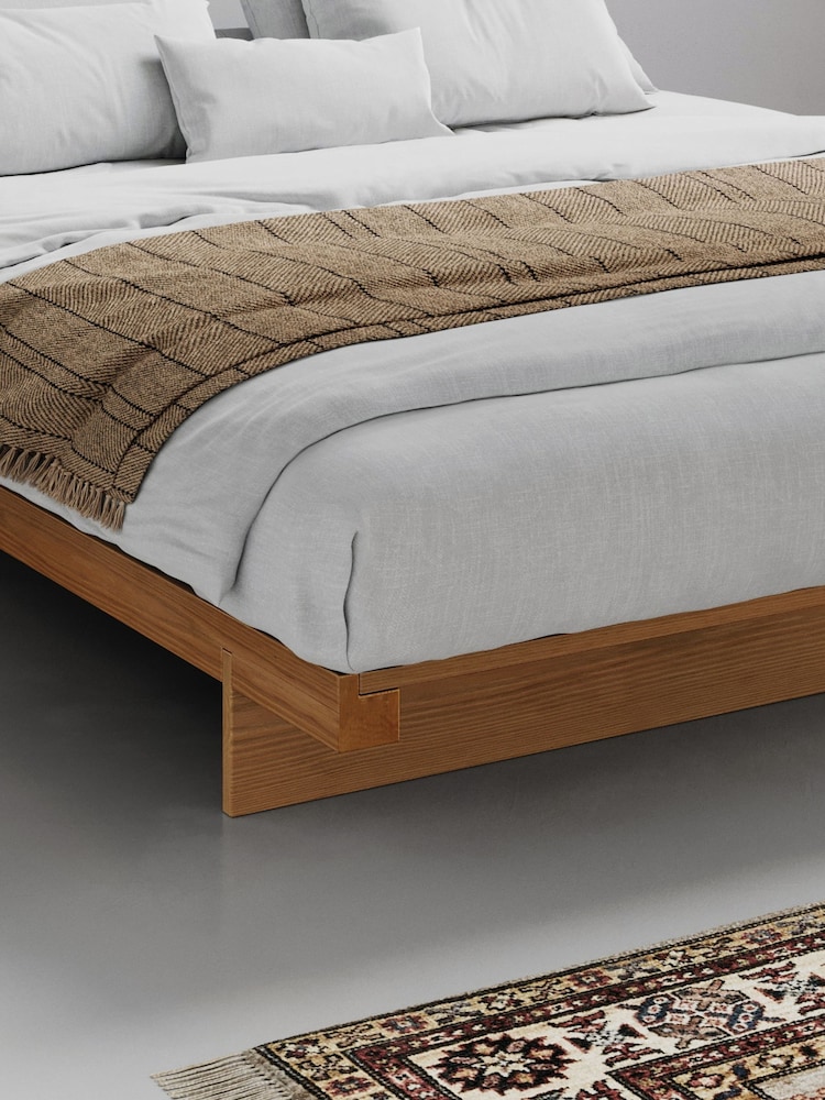 Get Laid Beds Natural Low Fuji Solid Wood Attic No Headboard Bed - Image 2 of 2
