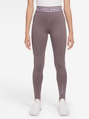 Nike Taupe Grey Pro Leggings - Image 1 of 3