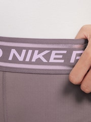 Nike Taupe Grey Pro Leggings - Image 3 of 3