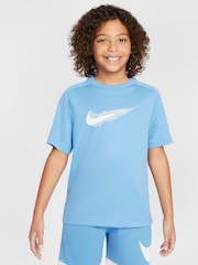 Nike Beyond Blue Multi Dri-FIT Short Sleeve T-Shirt - Image 1 of 5