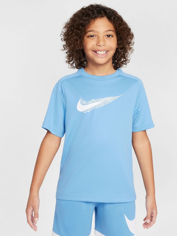 Nike Beyond Blue Multi Dri-FIT Short Sleeve T-Shirt - Image 1 of 5