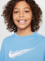 Nike Beyond Blue Multi Dri-FIT Short Sleeve T-Shirt - Image 3 of 5