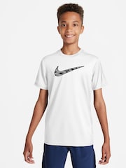 Nike White Trophy 23 Dri-FIT Short Sleeve T-Shirt - Image 1 of 3