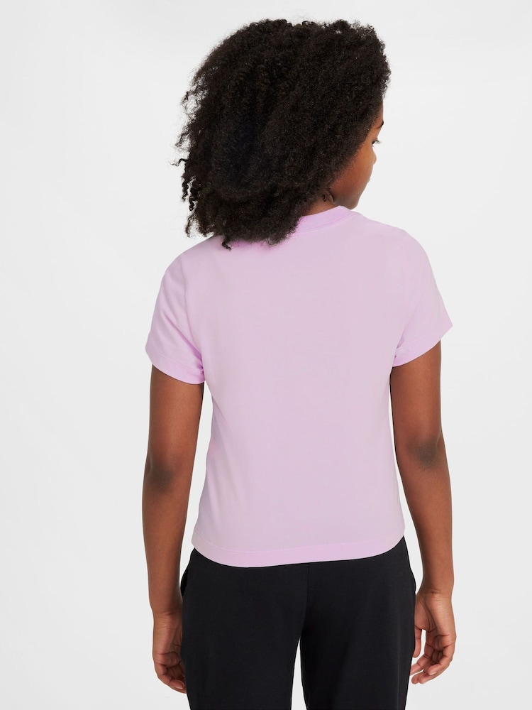Nike Doll Lilac Cropped T-Shirt - Image 2 of 3