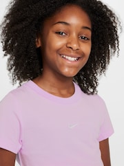 Nike Doll Lilac Cropped T-Shirt - Image 3 of 3