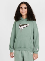 Nike Steam Green Oversized SB Easy On Pullover Hoodie - Image 1 of 3