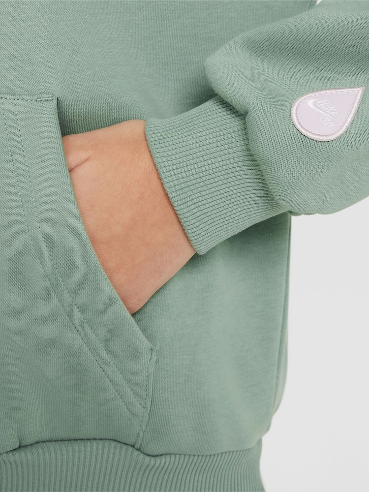Nike Steam Green Oversized SB Easy On Pullover Hoodie - Image 3 of 3