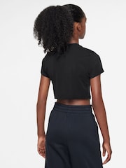 Черный - Футболка с заниженной талией Nike - Изображение 2 из 3
