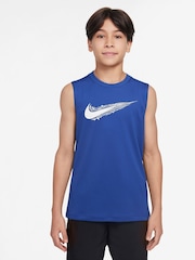 Nike Royal Blue Multi Dri-FIT Vest - Image 1 of 3