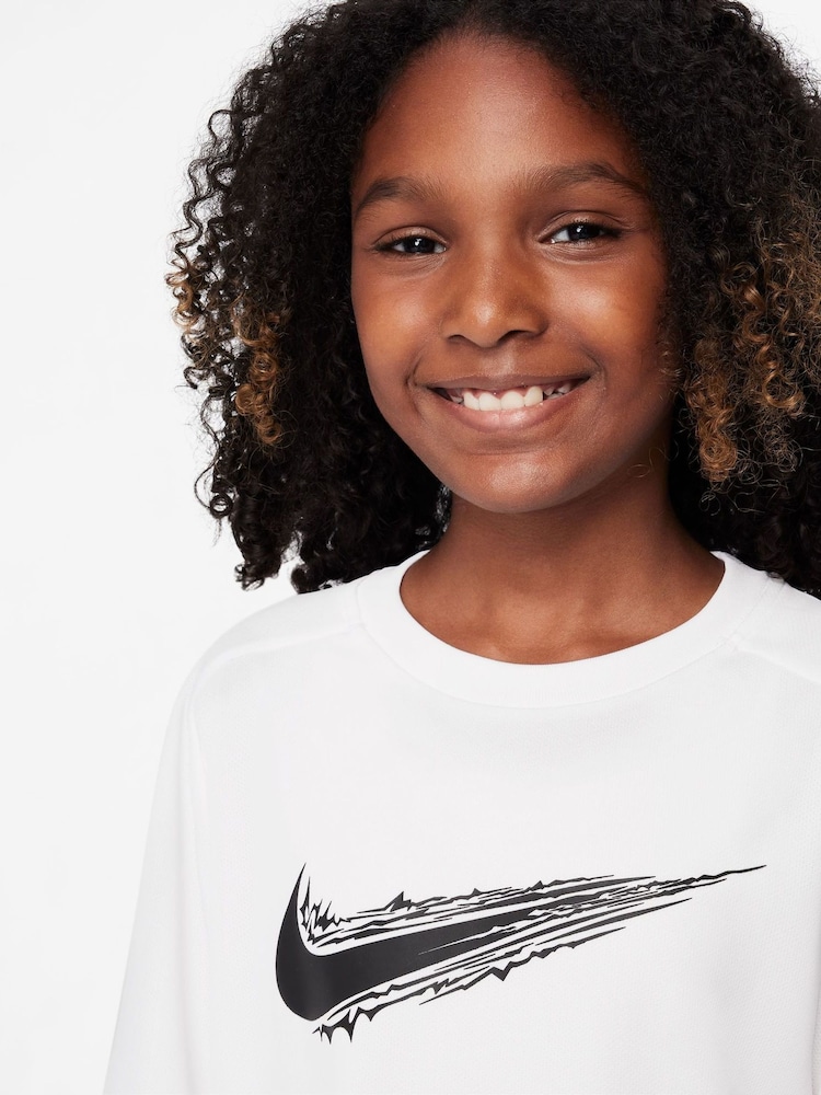 Nike White Multi Dri-FIT Short Sleeve T-Shirt - Image 3 of 3