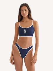 Polo Ralph Lauren Navy Deep Scoop Bralette - Image 1 of 4