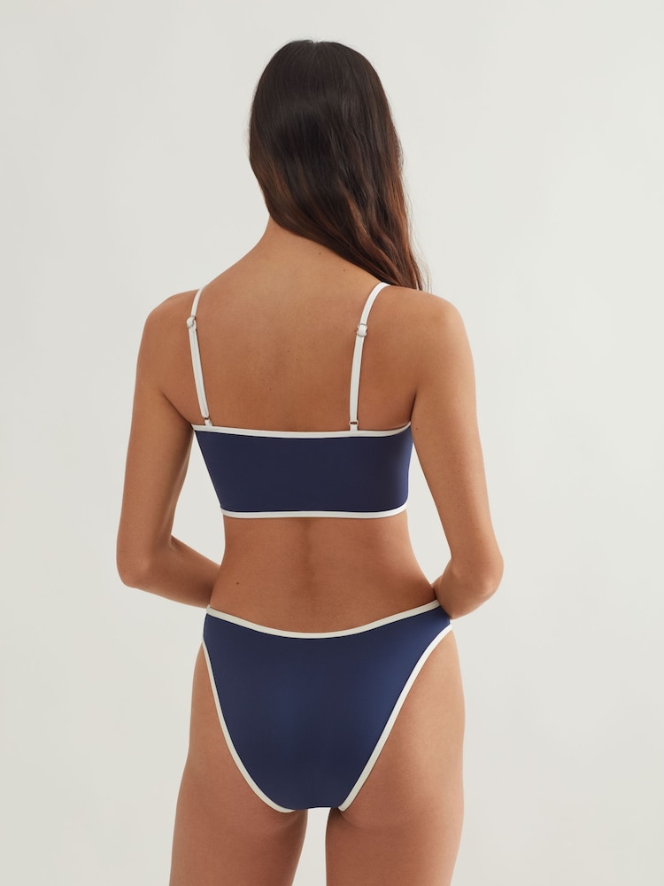 Polo Ralph Lauren Blue Hight Leg Scoop Bikini Briefs - Image 2 of 6