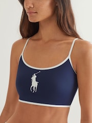 Polo Ralph Lauren Blue Hight Leg Scoop Bikini Briefs - Image 5 of 6