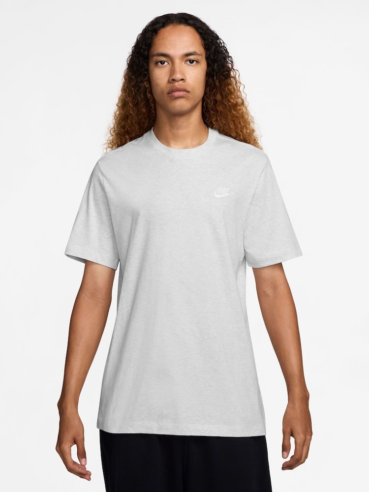 Nike Light Grey Club T-Shirt - Image 1 of 3