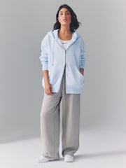 Nike Light Blue Tint Oversized Mini Phoenix Fleece Swoosh Full Zip Hoodie - Image 3 of 5