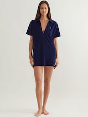 Polo Ralph Lauren Navy Collar Dress Cover-Up - Image 1 of 4
