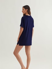 Polo Ralph Lauren Navy Collar Dress Cover-Up - Image 3 of 4