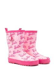 Vanilla Underground Pink Barbie Kids Wellington Boots - Image 1 of 6