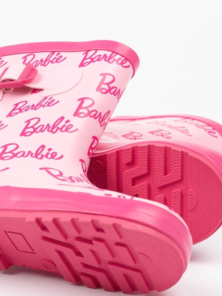 Vanilla Underground Pink Barbie Kids Wellington Boots - Image 2 of 6