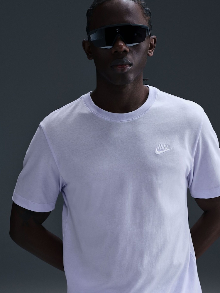 Nike Amethyst Purple Club T-Shirt - Image 3 of 6