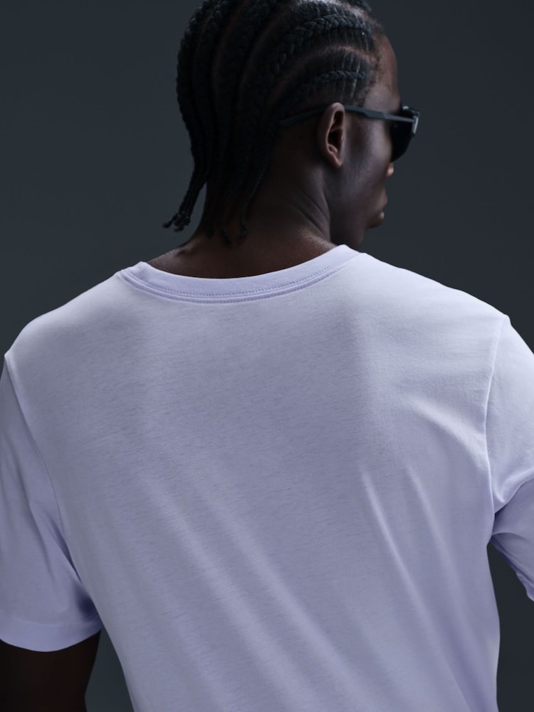 Nike Amethyst Purple Club T-Shirt - Image 5 of 6
