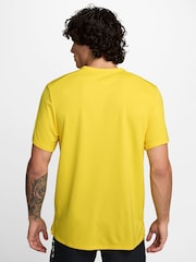 Nike Lightening Yellow Dri-FIT Miler Running T-Shirt - Image 2 of 4