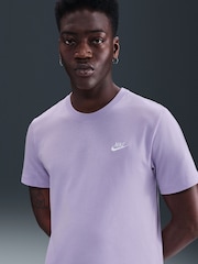 Nike Hydrangea Purple Grey Club T-Shirt - Image 3 of 5