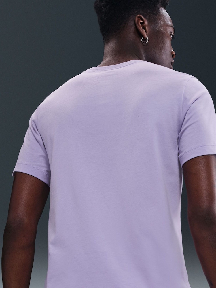 Nike Hydrangea Purple Grey Club T-Shirt - Image 4 of 5