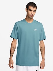 Nike Denim Turquoise Club T-Shirt - Image 1 of 3