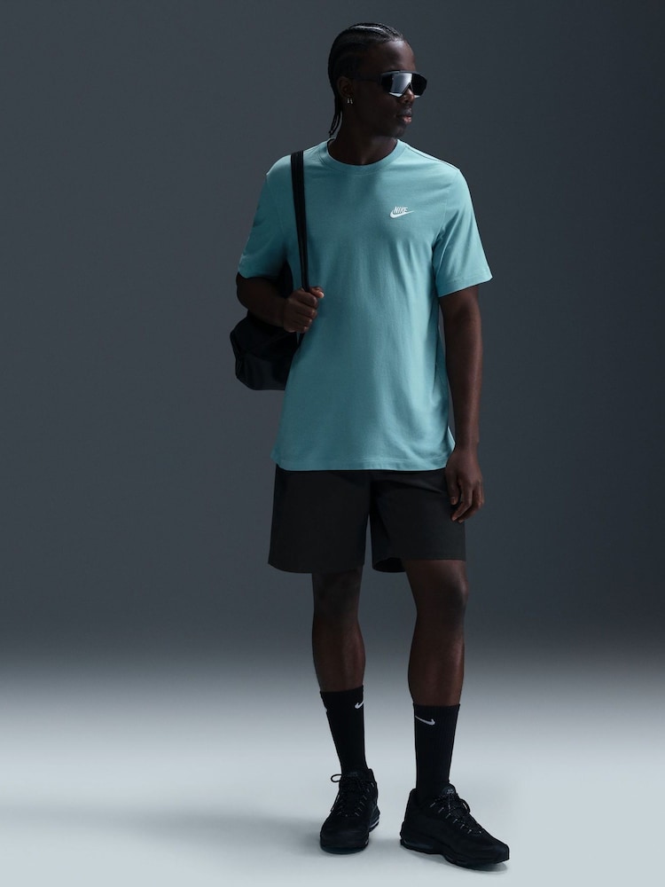 Nike Denim Turquoise Club T-Shirt - Image 1 of 3